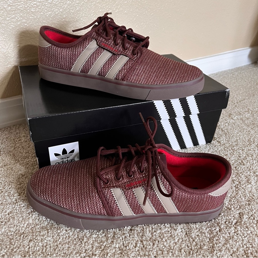 Adidas Seeley Dark Russet Skateboarding Shoes US 7